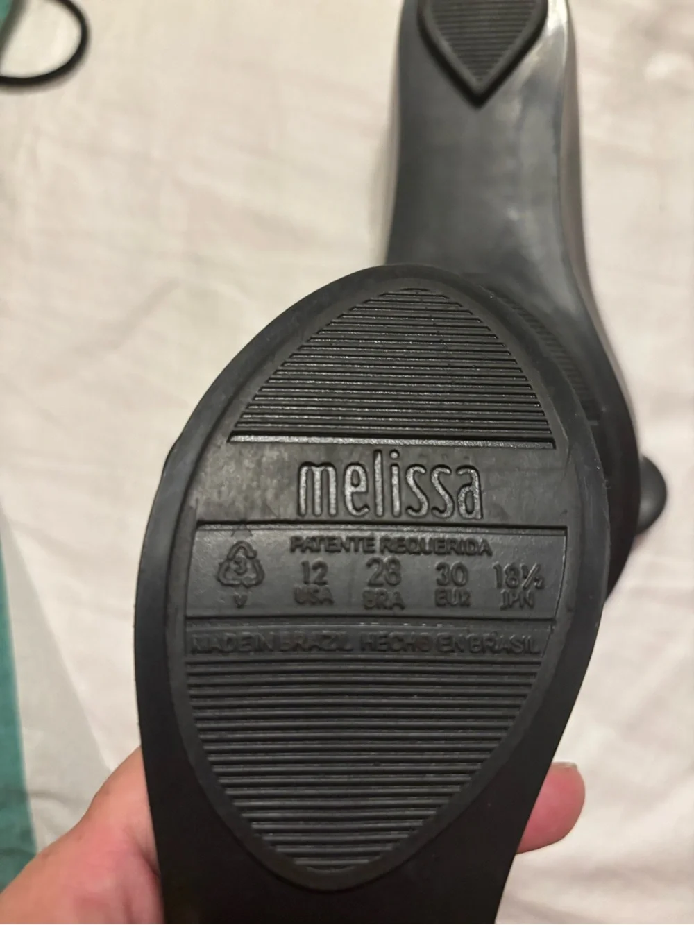 Mini Melissa Black Mickey Mouse Jelly Flats